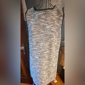 Gray and Black Knit Dress